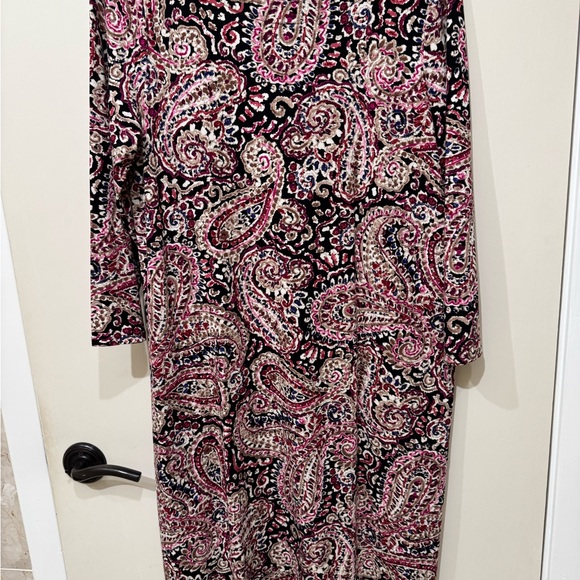 J Jill Paisley 3/4” Sleeve dress - Picture 6 of 6